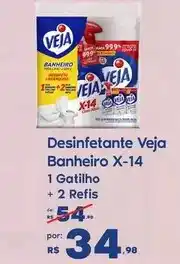 Sam's Club Veja - desinfetante banheiro x-14 oferta