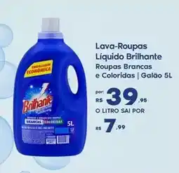 Sam's Club Brilhante - lava-roupas liquido roupas brancas e coloridas oferta