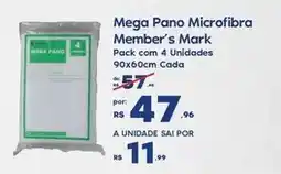 Sam's Club Mega - mega pano microfibra oferta