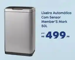 Sam's Club Member's mark - lixeira automática com sensor oferta