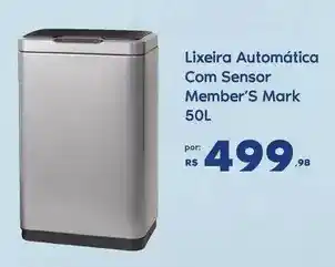 Sam's Club Member's mark - lixeira automática com sensor oferta