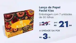 Sam's Club Kiss - lenço de papel facial oferta