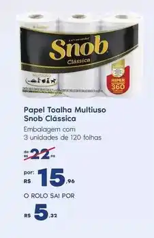 Sam's Club Snob - papel toalha multiuso oferta