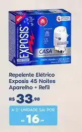 Sam's Club Novo - repelente elétrico 45 noites aparelho + refil oferta