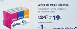 Sam's Club Kleenex - lenço de papel oferta