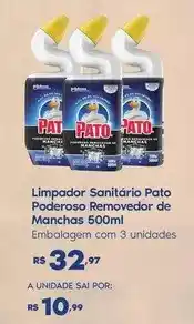 Sam's Club Pato - limpador sanitário removedor de manchas 500ml oferta