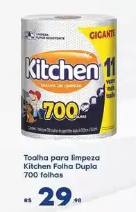 Sam's Club Super - toalha para limpeza kitchen folha dupla oferta