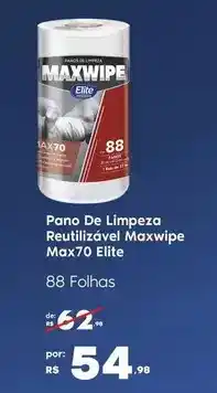 Sam's Club De - pano de limpeza reutilizável maxwipe max70 elite oferta