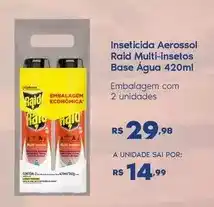 Sam's Club Raid - inseticida aerossol multi-insctos base água oferta