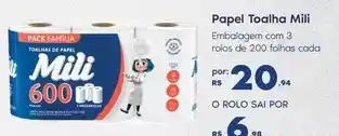 Sam's Club Mili - papel toalha oferta