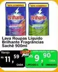 Max Atacadista Brilhante - lava roupas líquido sachê 900ml oferta