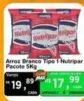 Max Atacadista Nutripar - arroz branco tipo 1 oferta