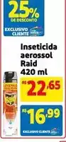 Extra Raid - inseticida aerossol oferta