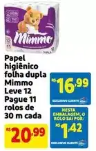 Extra Mimmo - papel higiênico folha dupla oferta