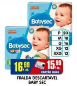 Higa's Supermercado Fralda descartavel baby sec oferta