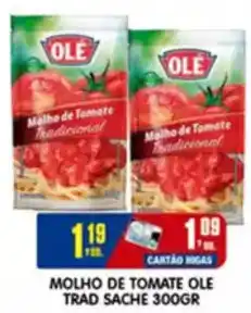 Higa's Supermercado Molho de tomate ole trad sache oferta