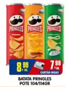 Higa's Supermercado Batata pringles pote oferta