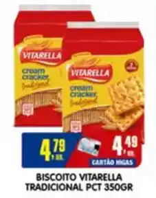 Higa's Supermercado Biscoito Vitarella Tradicional pct oferta