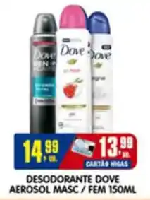 Higa's Supermercado Desodorante dove aerosol masc/ fem oferta