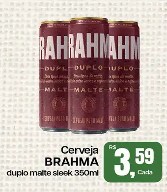 Cometa Supermercados Cerveja BRAHMA duplo malte sleek oferta