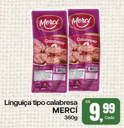 Cometa Supermercados Linguiça tipo calabresa MERCÍ oferta