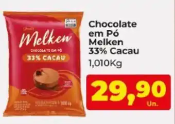 Higa Atacado Chocolate em Po Melken 33% Cacau oferta