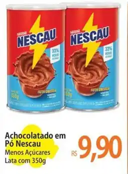 Atacadão Achocolatado em Pó Nescau Menos Açúcares Lata com oferta