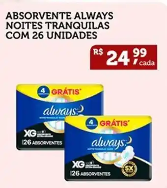 CenterBox Absorvente always noites tranquilas oferta