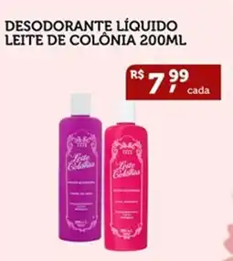 CenterBox Desodorante líquido leite de colônia oferta