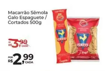 Super Luna Macarrão Semola Galo Espaguete / Cortados oferta