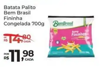 Super Luna Batata Palito Bem Brasil Fininha Congelada oferta