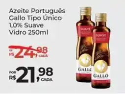 Super Luna Azeite Português Gallo Tipo Único 1,0% Suave Vidro oferta