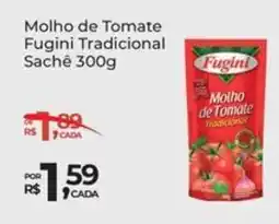 Super Luna Molho de Tomate Fugini Tradicional Sachê oferta