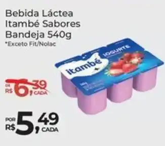 Super Luna Bebida Láctea Itambé Sabores Bandeja oferta