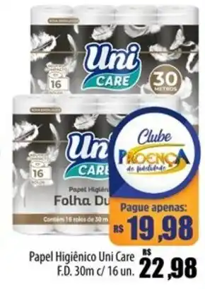 Proença Supermercados Papel Higiênico Uni Care F.D. 30m oferta