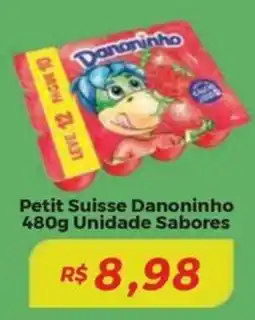 Mart Minas Petit Suisse Danoninho Unidade Sabores oferta