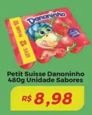 Mart Minas Petit Suisse Danoninho Unidade Sabores oferta