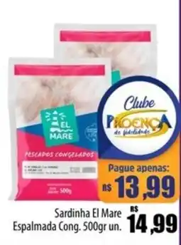 Proença Supermercados Sardinha El Mare Espalmada Cong. 500gr oferta