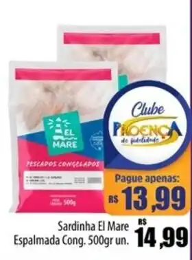 Proença Supermercados Sardinha El Mare Espalmada Cong. 500gr oferta