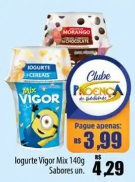 Proença Supermercados logurte Vigor Mix oferta