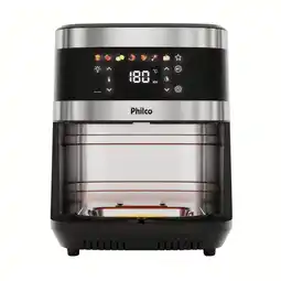 Benoit Fritadeira Air Fryer Philco PAF90C 9L 2000W Visor Glass Painel Digital oferta