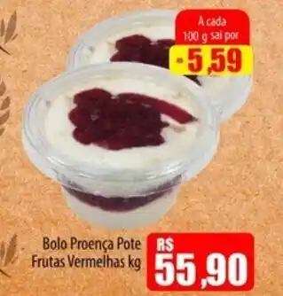 Proença Supermercados Bolo Proença Pote Frutas Vermelhas oferta