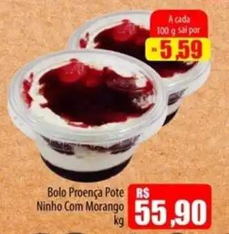 Proença Supermercados Bolo Proença Pote Ninho Com Morango oferta