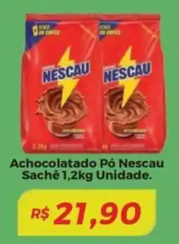 Mart Minas Achocolatado Pó Nescau Sachê Unidade. oferta