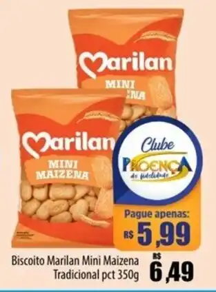 Proença Supermercados Biscoito Marilan Mini Maizena Tradicional pct oferta