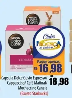 Proença Supermercados Capsula Dolce Gusto Espresso/ Cappuccino/Café Matinal/ Mochaccino Canela oferta