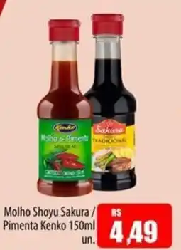 Proença Supermercados Molho Shoyu Sakura/ Pimenta Kenko oferta