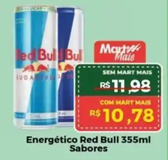 Mart Minas Energético Red Bull Sabores oferta