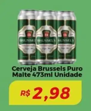 Mart Minas Cerveja Brussels Puro Malte  Unidade oferta