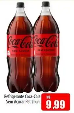 Proença Supermercados Refrigerante Coca-Cola Sem Açúcar Pet oferta